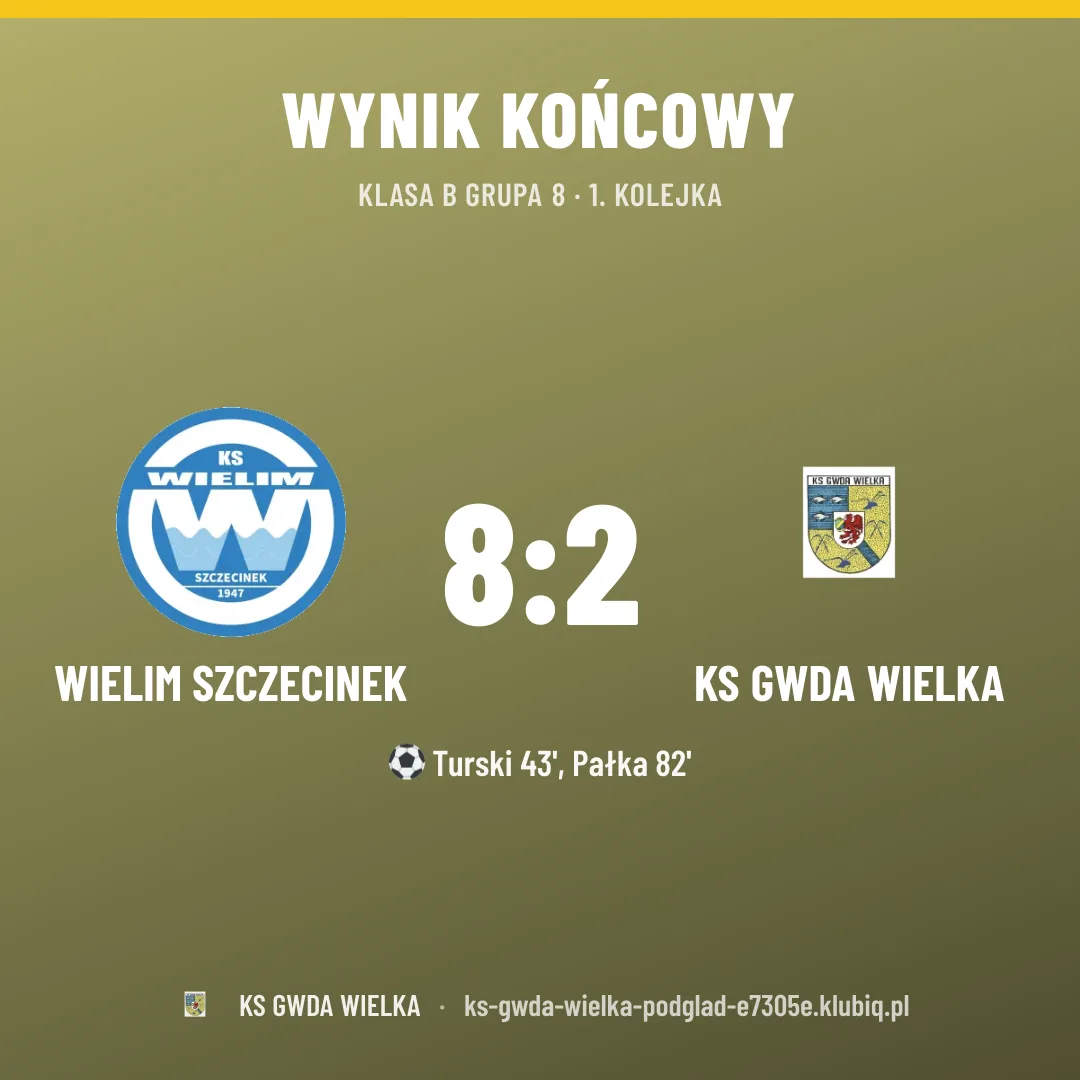 Wielim Szczecinek 8:2 KS GWDA WIELKA